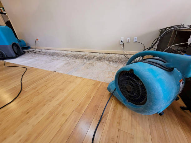 Professional Flood Damage Cleanup technician working in Redlands, CA